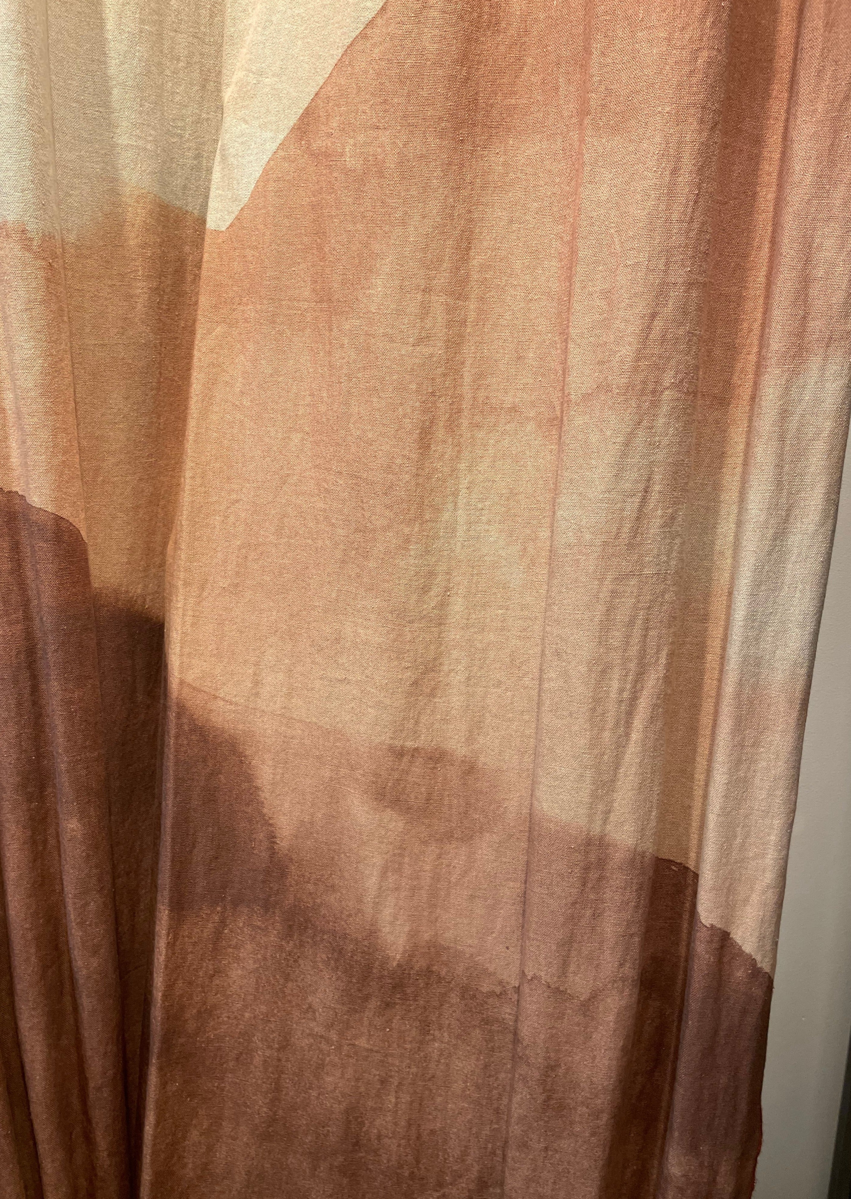 Hand Dyed Organic Cotton Curtains