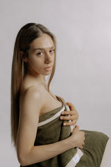 Organic Cotton & Hemp Towel in Fern