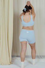 Organic Cotton Crop Top in Baby Blue
