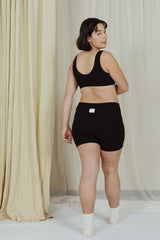 Organic Cotton Crop Top in Nero