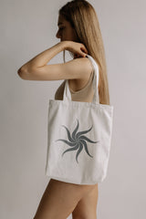 100% Organic Cotton Logo Tote Bag